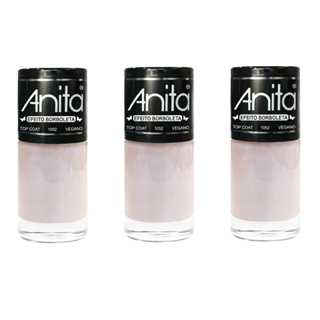 Kit 3 Esmalte Anita Top Coat Borboleta em Oferta na Shopee