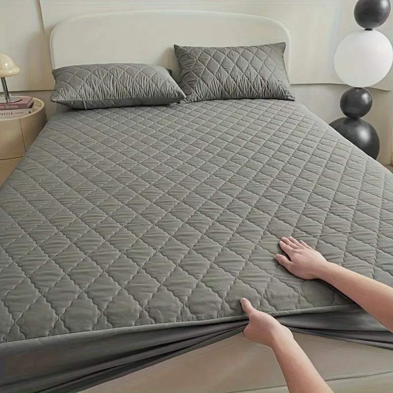 Capa Com Elástico Protetora Impermeável para Colchão Solteiro Colcha Matelada Ultrassonico 01 Peça