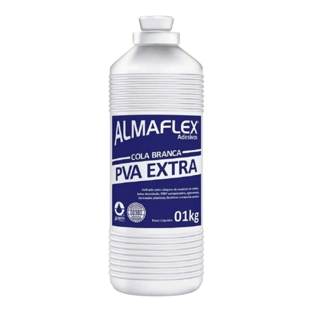 COLA BRANCA EXTRA PVA ALMAFLEX 1kg - ALMATA QUIMICA