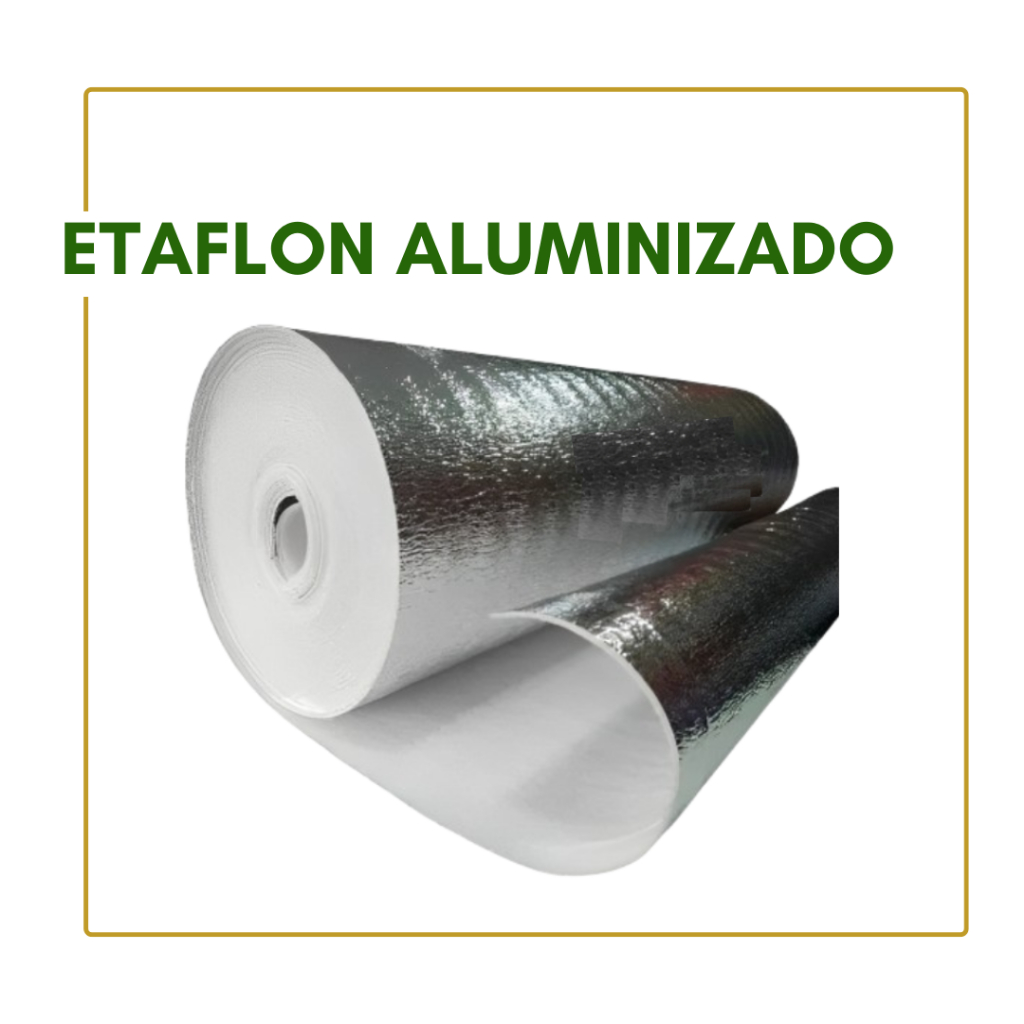 Etaflon Manta Termica Metalica 2mm ou 6mm - 1, 2, 3 Metros Bolsas Telhados em Oferta na Shopee
