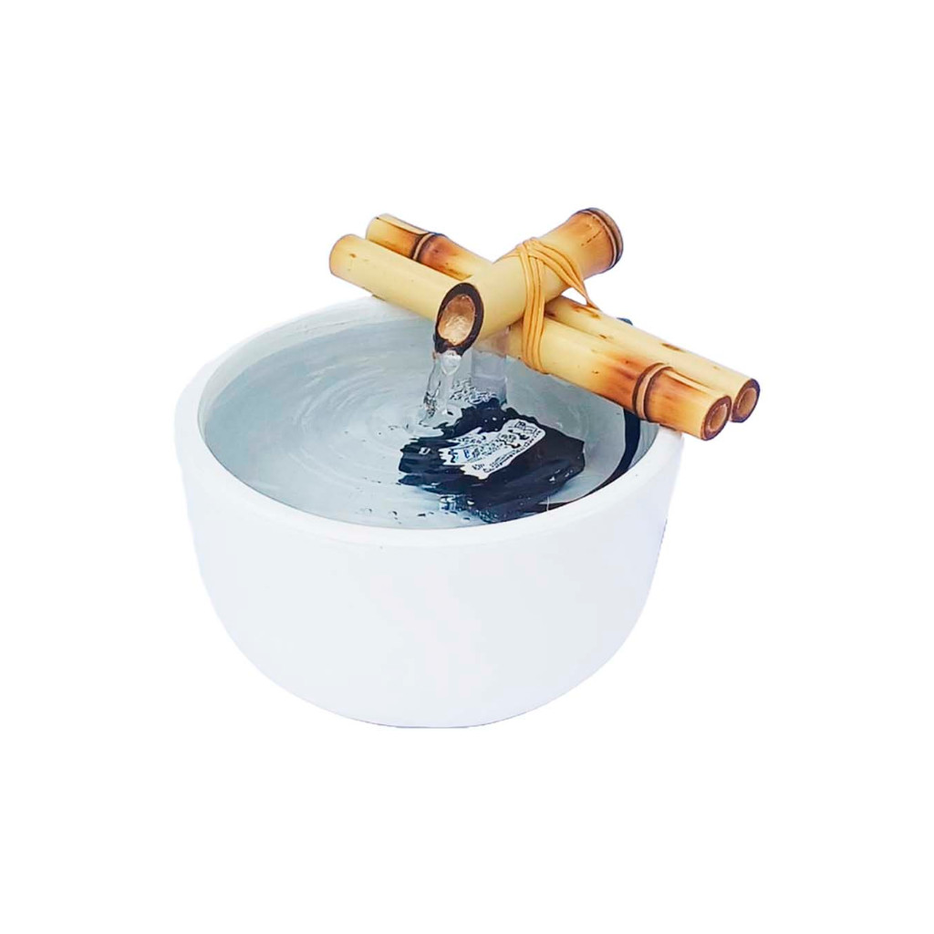 Fonte de Agua para Gatos Bebedouro em Cerâmica com Bica em Bambu Natural 14 Bivolt Automatica Branca em Oferta na Shopee