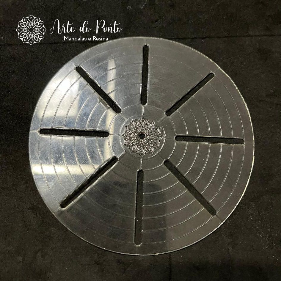 3 Gabaritos Flexíveis de Linhas Guias para Mandalas em Oferta na Shopee