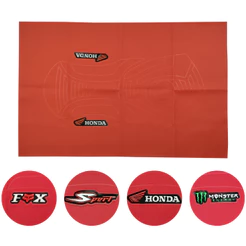 Capa Do Banco Emborrachada 3D Vermelha Honda Xr 250 Tornado / Nx 150/200 / Xr 200 / Xre 190 /Cbr 450
