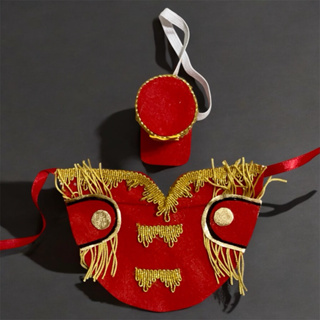 bandana de pescoço + chapéu paquita carnaval fantasia pet para cachorro e gato em Oferta na Shopee