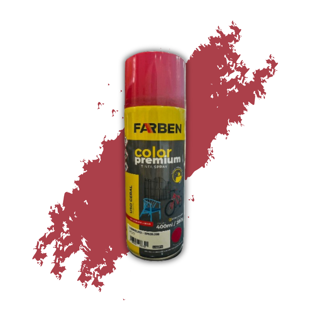 Tinta Spray P/ Pintura De Metais, Madeiras, Vidros e Alumínio 400ml - Farben em Oferta na Shopee