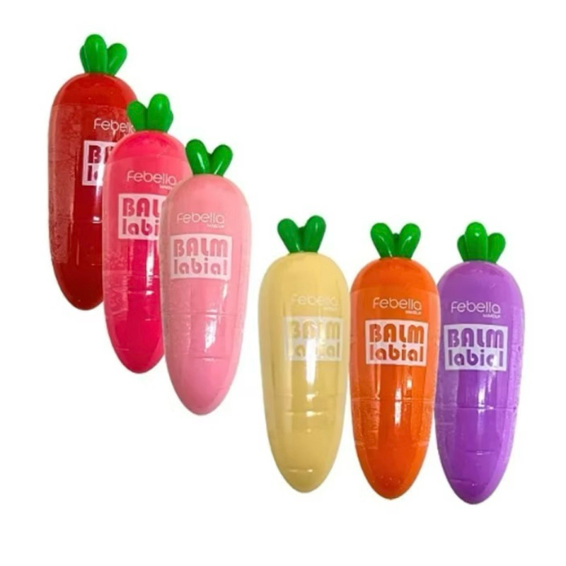 Lip Balm Sweet Cenoura Fofa - Febella em Oferta na Shopee