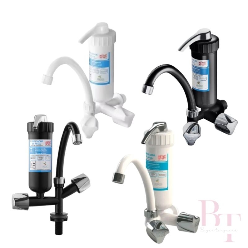 Torneira Com Bica Móvel Purificador Plus Mesa Parede Herc