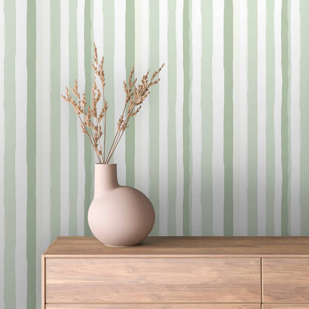 Papel De Parede Para Sala Listras Verde Limao Branco Para Escritorio Quarto Adesivo Lavavel 3D