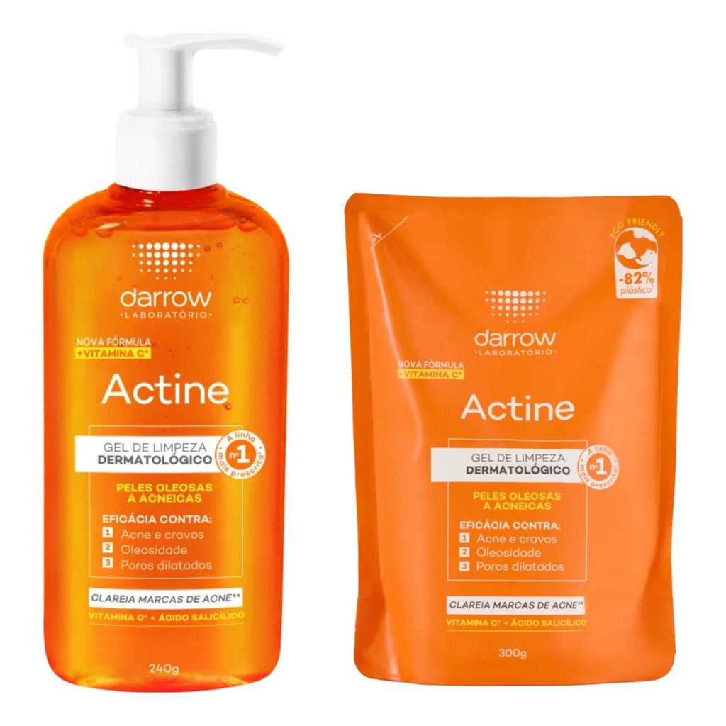 Kit Actine Gel de Limpeza 240g + Refil 300g