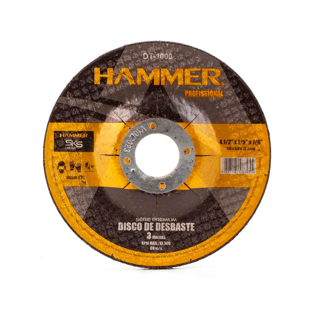 Disco De Desbaste Dt1000 3 Malhas 115x 5,0 X 22,2mm em Oferta na Shopee