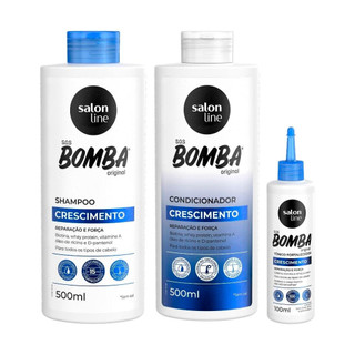 Kit SOS Bomba 500ml + Tônico Crescimento Acelerado Salon Line em Oferta na Shopee