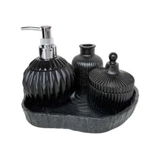 KIT LAVABO/BANHEIRO PREMIUM EM PEDRAS NATURAIS RESINADAS em Oferta na Shopee