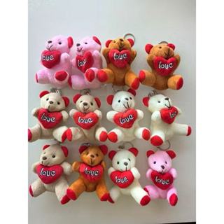 kit 3/6/12 Chaveiro e corações de urso em Oferta na Shopee