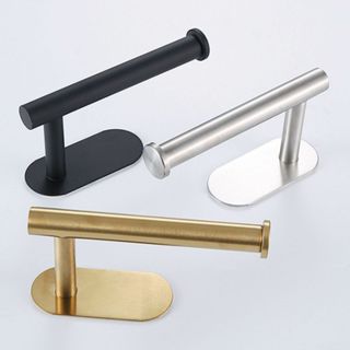 Porta Papel Higiênico aço inoxidável Premium Luxo Preto Prata Dourado em Oferta na Shopee