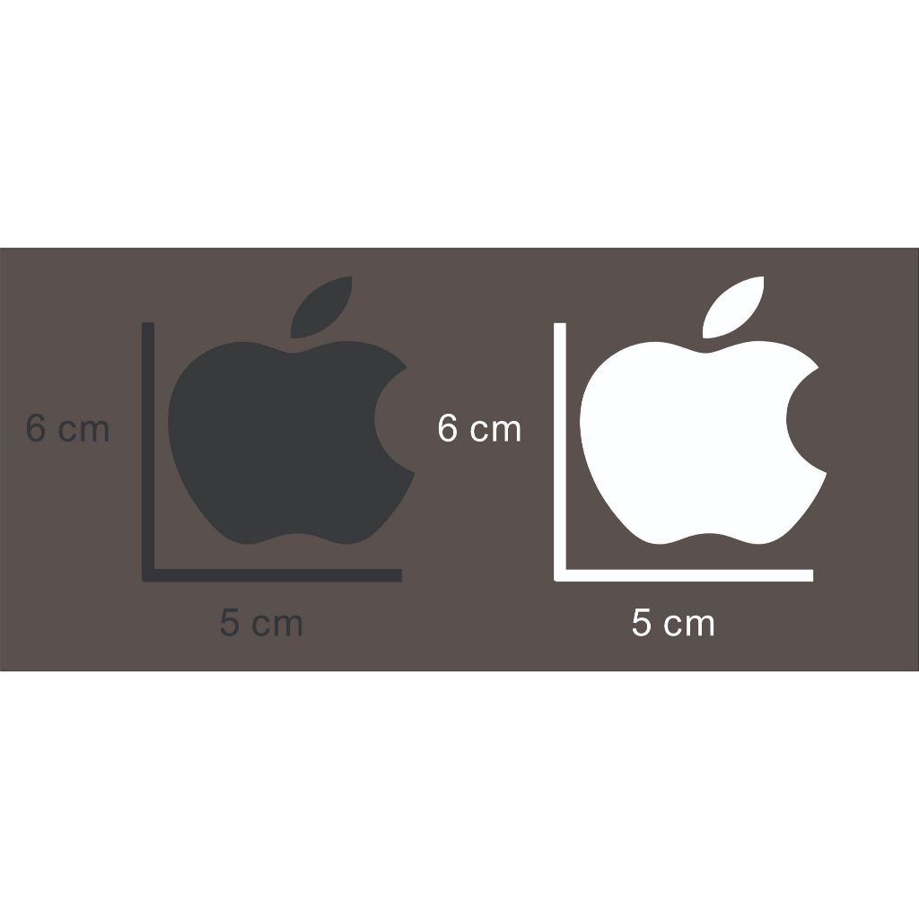 Adesivo Apple Maça 6x5cm Imac Iphone Ipad Diversas Cores Decoração