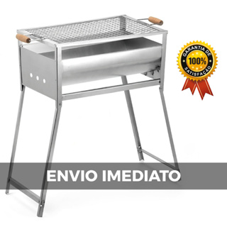 Churrasqueira A Carvão Grande Portatil Carne Peixe Frango Linguiça Churrasco em Oferta na Shopee