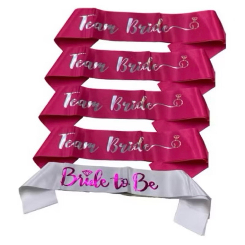 12 Faixas Despedida De Solteira 1 bride 11 Team Bride  Noiva Amigas