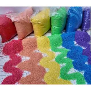 KIT Com 2 Pacotes Areia Colorida Para Arranjo Artesanato Aquário 950G - PEDRA em Oferta na Shopee