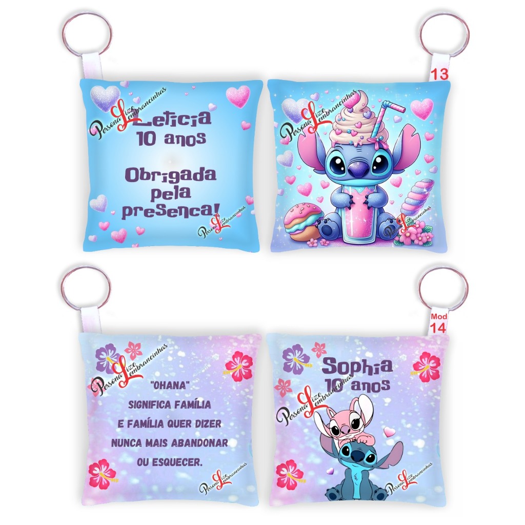 Almochaveiro lembrancinha personalizada aniversário Stitch