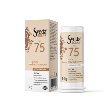Protetor Solar Sveda Stick Multifuncional Cores Fps75 14g