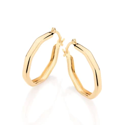 Argola Feminina Rommanel Design Lindo Diferente Banhada A Ouro 18k