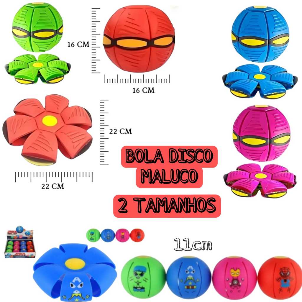 Bola Maluca Bola Pula Bola Magica Disco Voador Brinquedo Interativo Fidget Popit