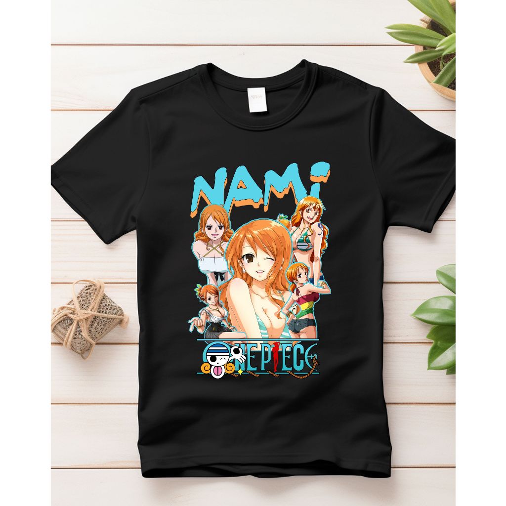 Camiseta Anime Seriado One Piece Nami Luffy 2025 Japones Camisa Infantil Blusa 100% Algodão Infantil Menino Menina