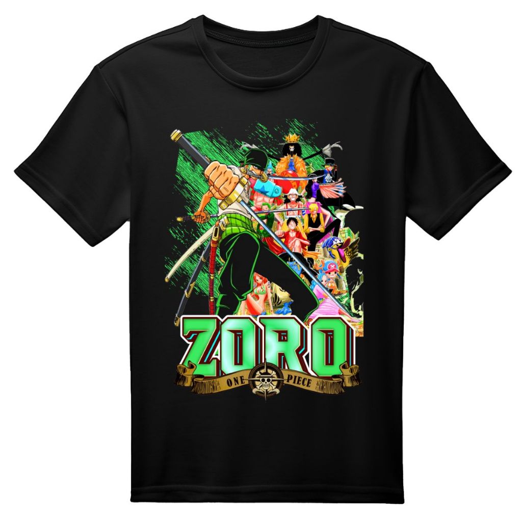 Camiseta Anime Seriado One Piece Roa Noa Zoro Luffy 2025 Camisa Infantil Blusa 100% Algodão Infantil Menino Menina