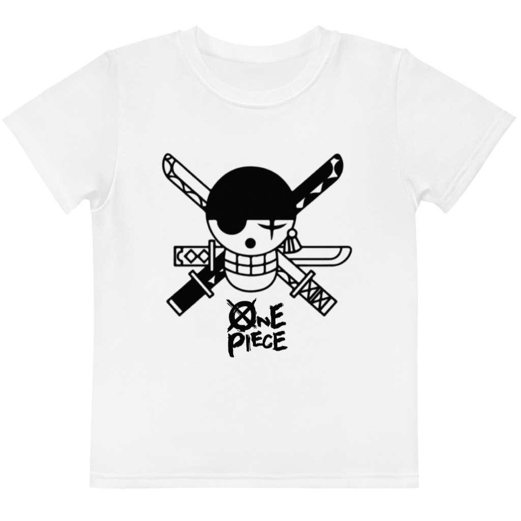 Camiseta Anime Seriado One Piece Luffy 2025 Pirata Monkey Camisa Infantil Blusa 100% Algodão Infantil Menino Menina