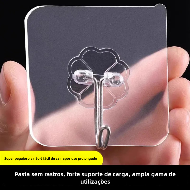 10 OU 20 Gancho Adesivo Parede Multi Funcional Autocolante Casa Cozinha Quarto Banheiro Organizado em Oferta na Shopee