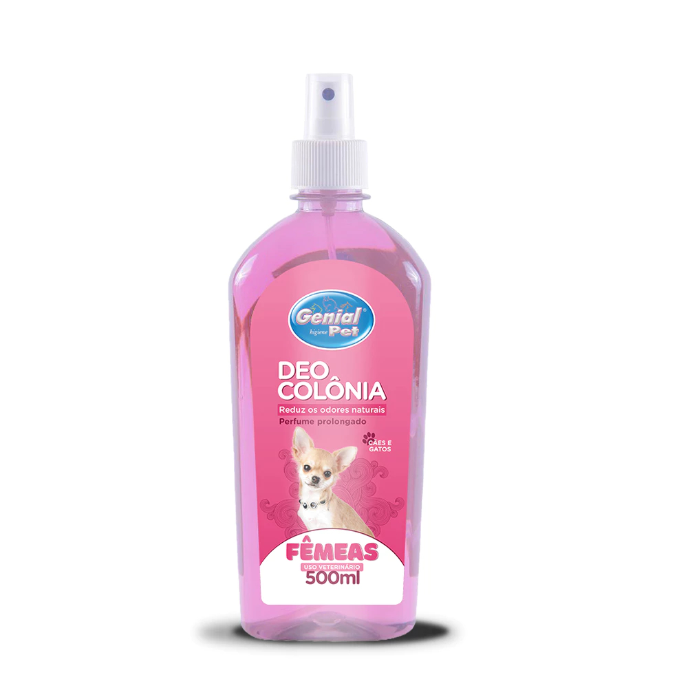 Perfume Deo Colônia p/ Cães e Gatos 500ml Genial Pet