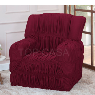 Capa Protetor De Sofá 1 Lugar Poltrona Do Papai Elasticada (Decoração Sala) em Oferta na Shopee