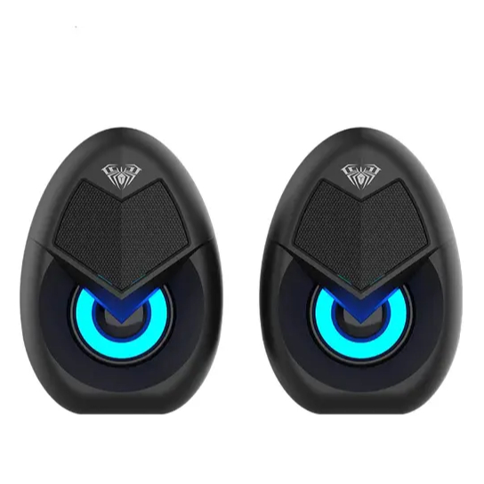 CAIXA DE SOM RGB LED AULA N-69 PARA COMPUTADOR  E PC