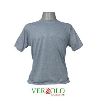 Camisa Cinza Mescla Camiseta Verzzolo Para Sublimação 100% Poliester Blusa em Oferta na Shopee