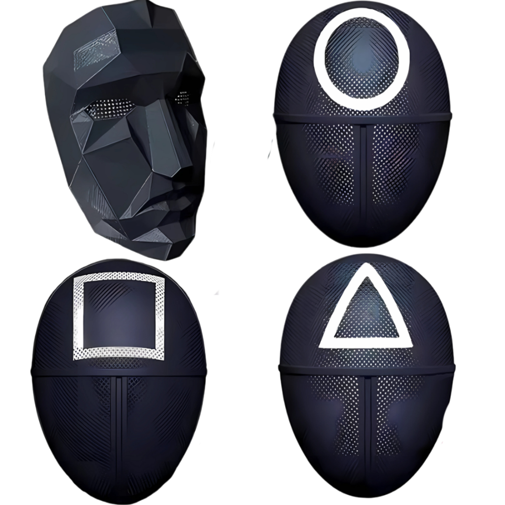 Kit 04 Máscaras Round Todas As Máscaras Halloween Fantasia em Oferta na Shopee