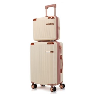 Kit 1 Mala + 1 Frasqueira Mala Elegante Com Ziper Espansivel Ziper Anti-Furto Com Rodinhas Removiveis em Oferta na Shopee