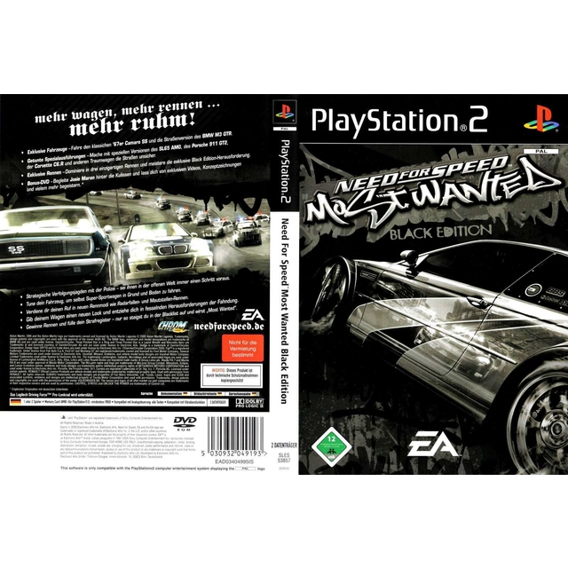 Need for Speed - Most Wanted - Black Edition - Jogo - Playstation 2 - PS2