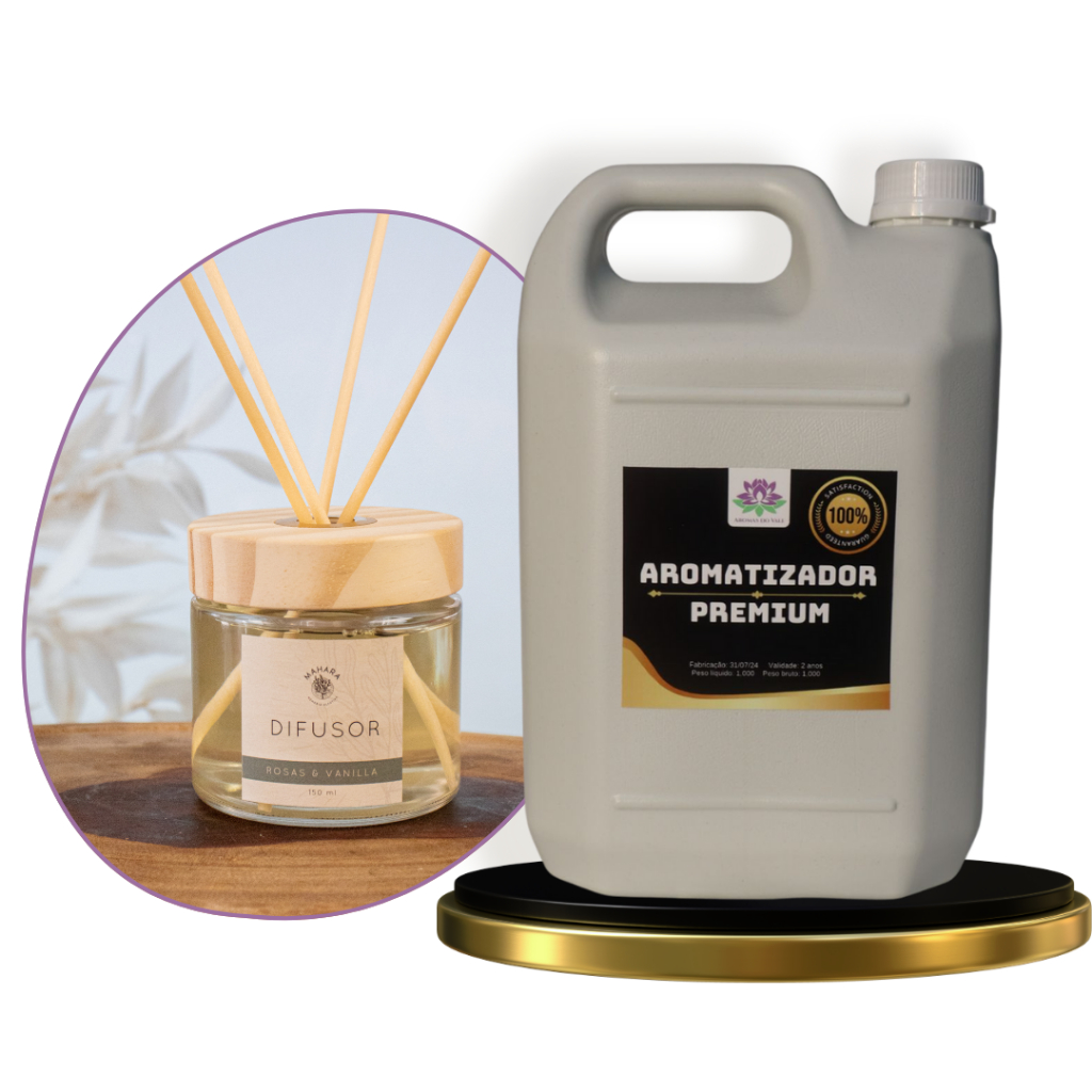 Refil Aromatizador 5 Litros- Difusor de Varetas, Home Spray Com Fixador | Variados Aromas