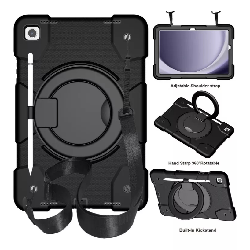 Capa Robusta P/Tab  Samsung A9 PLus 11" C/Alça + Caneta - Kit 02 Unidades