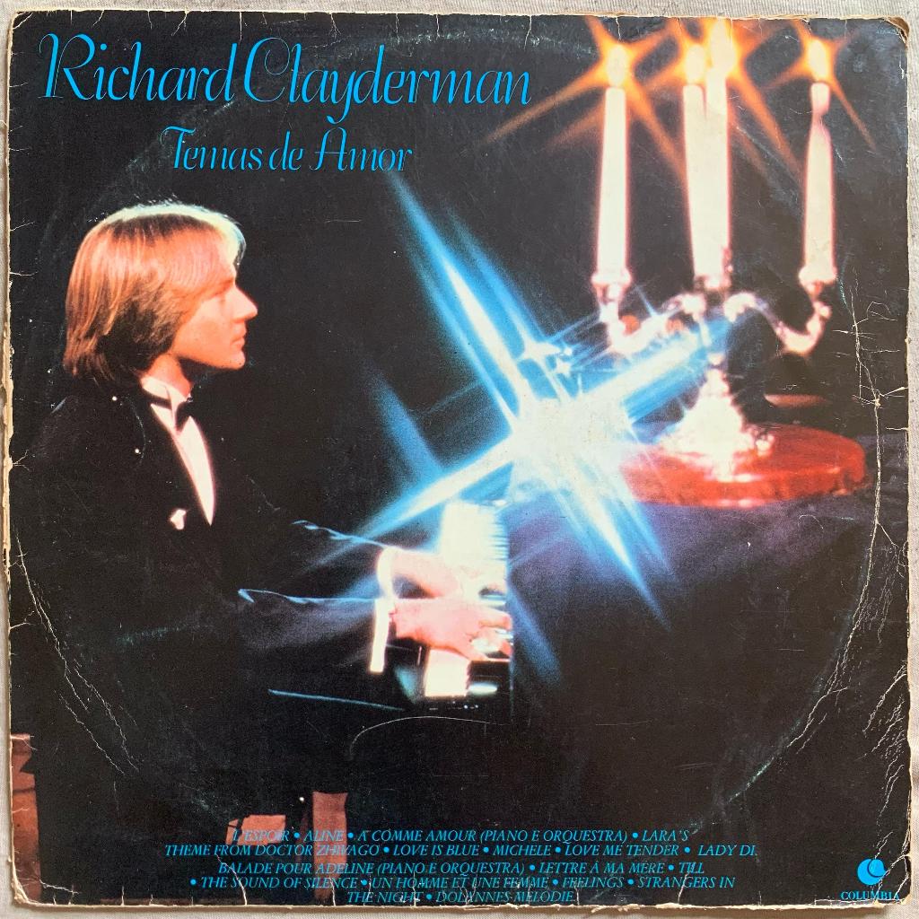 Disco de Vinil LP - Richard Clayderman - Temas de Amor 1984