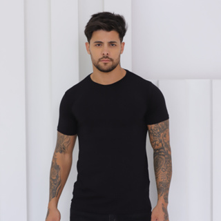 Minimalismo com Conforto – Camiseta Slim em Viscolycra Premium em Oferta na Shopee