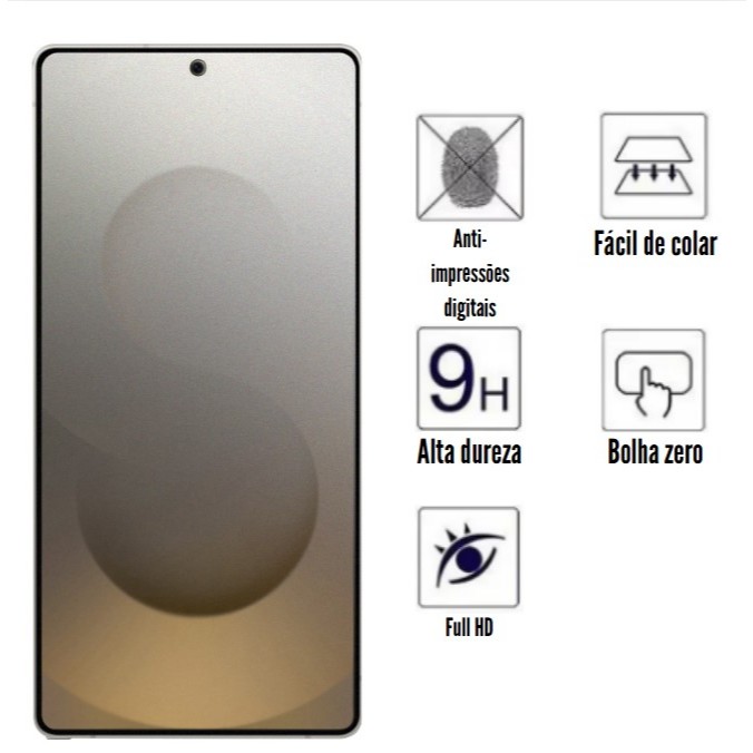 Película de Cerâmica Fosca 9D Flexível para Samsung A04/A04S/A04 CORE/A04E/A14/A24/A34/A54