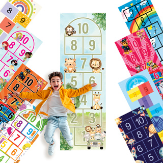 Amarelinha Tapete Adesivo Autocolante Decoração Quarto Infantil Escola Sensorial Desenvolvimento em Oferta na Shopee