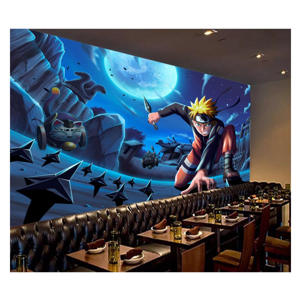 Adesivo de parede Naruto Anime mangá  papel de parede painel m² NRT 018