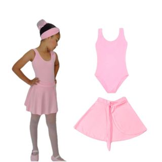 Kit Ballet 2 itens/ Collant Regata + Saia Transpassada *ENVIO IMEDIATO*🚚 em Oferta na Shopee