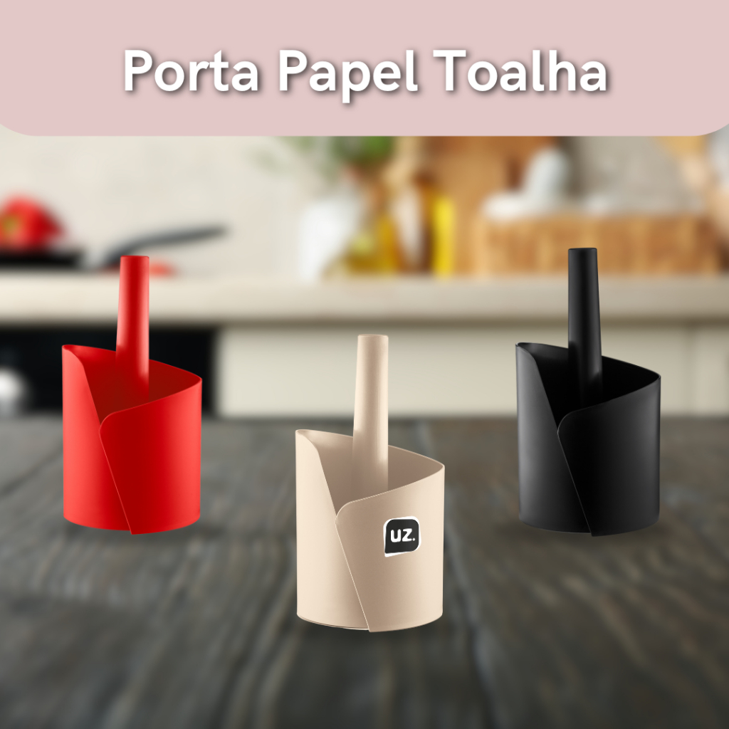 Porta Papel Toalha Suporte Mesa Luxo Decoração Organizador de Cozinha