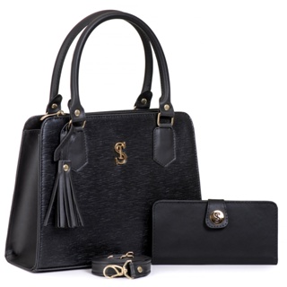 Bolsa Feminina Transversal e de Mão Tote De Couro Eco Com Carteira em Oferta na Shopee