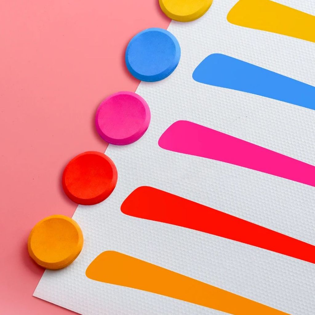 Tinta Aquarela em Pastilhas 36 Cores  Alta Pigmentação Solúvel em Água  Secagem Rápida Ideal para Artistas e Estudantes