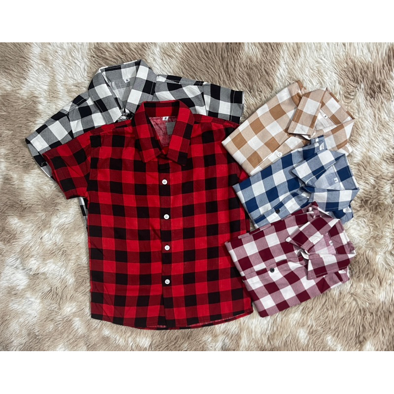 Camisa Social Xadrez Menino Infantil Viscose Jivenil Manga Curta em Oferta na Shopee