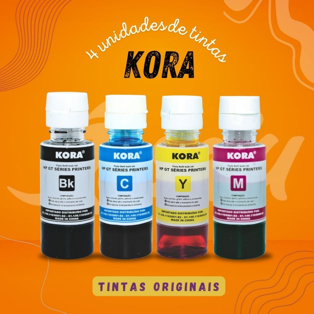 Kit 4 Refil De Tintas Gt52 Gt51/53 Para 416 517 532 Gt5822